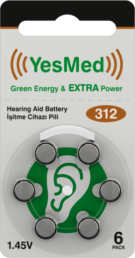 YesMed Extra Power İşitme Cihazı Pili